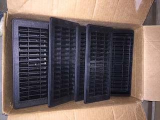 Quantity Of black Curved Heat Register 4" x 10".