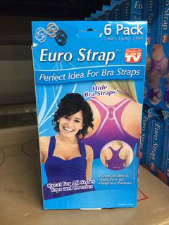 (3) Euro Strap, 6 Pack.