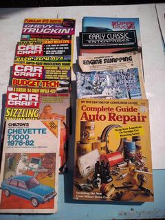 Assorted Paper Back Shop Manuals.