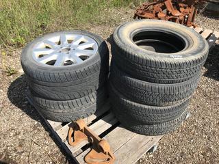 Selling Off-Site (4) Hankook P195/75R14 Tires & (2) Pirelli 255/45R18 Tires. Located at Beiseker, AB Viewing By Appointment Call Graham @ 403-968-7697. *Note: Buyer Responsible for Lifting and Loading.*