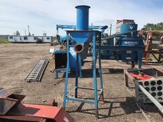 Selling Off-Site - Auger Hopper On Stand. Stand Dimensions 72x30x30".  Located at Beiseker, AB Viewing By Appointment Call Graham @ 403-968-7697. *Note: Buyer Responsible for Lifting and Loading.*