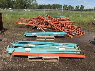 Selling Off-Site - Assorted Pallet Racking. Located at Beiseker, AB Viewing By Appointment Call Graham @ 403-968-7697. *Note: Buyer Responsible for Lifting and Loading.*