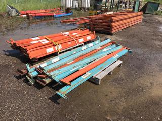 Selling Off-Site - Assorted Pallet Racking. Located at Beiseker, AB Viewing By Appointment Call Graham @ 403-968-7697. *Note: Buyer Responsible for Lifting and Loading.*