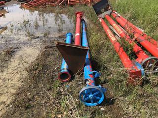 Selling Off-Site - (3) 6" Augers 13', 11' & 6' Lengths. Located at Beiseker, AB Viewing By Appointment Call Graham @ 403-968-7697. *Note: Buyer Responsible for Lifting and Loading.*