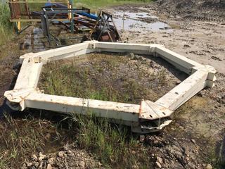 *Note: Buyer Responsible for Lifting and Loading.* Selling Off-Site - (2) Hopper Bottom Bins Bases 11' Diameter.  Located at Beiseker, AB Viewing By Appointment Call Graham @ 403-968-7697. *Note: Buyer Responsible for Lifting and Loading.*