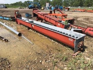 Selling Off-Site - 20'x16" Link-Belt Screw Conveyor c/w 3 HP Electric Motor.  Located at Beiseker, AB Viewing By Appointment Call Graham @ 403-968-7697. *Note: Buyer Responsible for Lifting and Loading.*