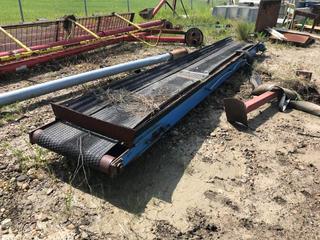 Selling Off-Site - 20'x30" Conveyor w/ 3/4 HP Electric Motor.  Located at Beiseker, AB Viewing By Appointment Call Graham @ 403-968-7697. *Note: Buyer Responsible for Lifting and Loading.*