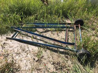 Selling Off-Site - Steel Auger Stand w/Wheels. Located at Beiseker, AB Viewing By Appointment Call Graham @ 403-968-7697. *Note: Buyer Responsible for Lifting and Loading.*