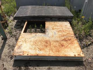 Selling Off-Site - Steel Base & Assorted Screens.  Located at Beiseker, AB Viewing By Appointment Call Graham @ 403-968-7697. *Note: Buyer Responsible for Lifting and Loading.*