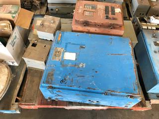 Selling Off-Site - Electrical Equipment & Shop Misc. & Control Boxes.  Located at Beiseker, AB Viewing By Appointment Call Graham @ 403-968-7697. *Note: Buyer Responsible for Lifting and Loading.*