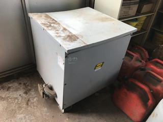 Selling Off-Site - 600 - 480 Volt Transformer. Located at Beiseker, AB Viewing By Appointment Call Graham @ 403-968-7697. *Note: Buyer Responsible for Lifting and Loading.*