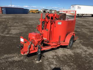 Crafco Crack Seal Unit c/w Kohler Magnum 12 Motor, Pintle Hitch, ST205/75R14 Tires. S/N 9040771EP