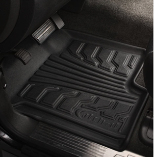 CHEV 2007 - 2014 BLACK FRONT FLOOR MATTS, Part #LUN 283001-B.