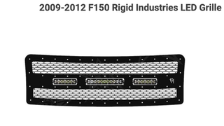 RIGID GRILL ONLY FORD SUPER DUTY 2009 - 2012 (NO LIGHTS), Part #RGD 40558.