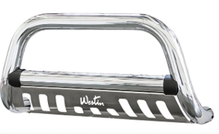 CHROME BULL BAR & INSTALL KIT FORD SUPER DUTY 2008 - 2012, Part #WES 32-2360.