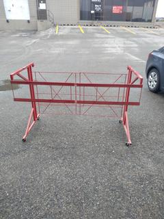 Red Metal Storage Basket , New In Box.