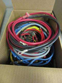 Box of Assorted Battery Wires. 