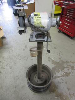 6" Bench Grinder/Buffer on Custom Stand. 