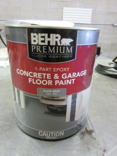 New 3.8L Slate Grey Concrete and Garage Floor Paint. 