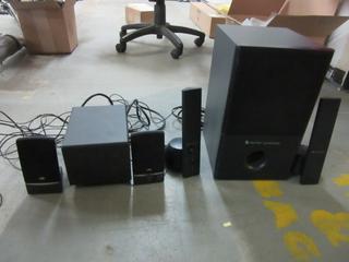 (2) Sets of Computer Speakers and Subs. 