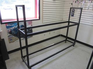 2 Tier Tire Rack on Casters 18" x 78". 