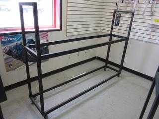 2 Tier Tire Rack on Casters 18" x 78". 