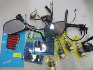 Side Mirrors, Coil Lock Mounting Brackets, Light Bulbs, and Harnesses. 