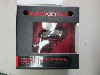 New Kuryakyn Handle Bar Electrical Power Point with 1-1/4 Clamp. 