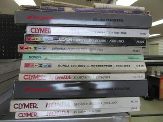 Assorted Honda Service Manuals for ATV/Snowmobile/Bike. 