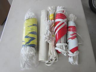 Assorted Bridgestone and Michelin Flag Banners. 