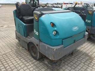 Tennant S30 Parking Lot Sweeper S/N S30-1422. Requires Repair.