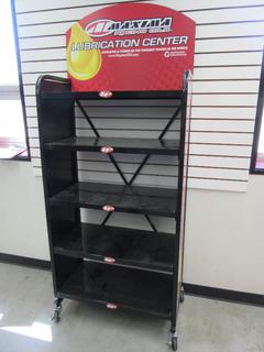 Off-Site - Maxima Oils Display Shelf. Call Chris For Viewing @ 403 512-2504. Location: 100, 6143 48 Ave. Red Deer, AB Note:  Buyer Responsible For Lifting & Loading. Items Available For Load Out July 28th to 31st, 9:00 am to 4:00 pm Only. Items Left Onsite After July 31st, 2020 Will Be Considered Abandoned.