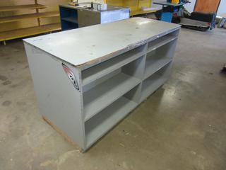 Off-Site - Counter. 6'Wx3'Dx3'H. Call Chris For Viewing @ 403 512-2504. Location: 100, 6143 48 Ave. Red Deer, AB Note:  Buyer Responsible For Lifting & Loading. Items Available For Load Out July 28th to 31st, 9:00 am to 4:00 pm Only. Items Left Onsite After July 31st, 2020 Will Be Considered Abandoned.