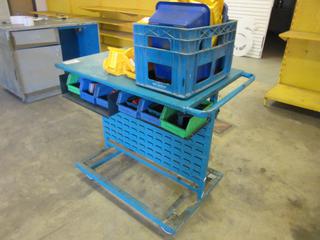 Off-Site - Rolling Parts Cart w/ Bins. Call Chris For Viewing @ 403 512-2504. Location: 100, 6143 48 Ave. Red Deer, AB Note:  Buyer Responsible For Lifting & Loading. Items Available For Load Out July 28th to 31st, 9:00 am to 4:00 pm Only. Items Left Onsite After July 31st, 2020 Will Be Considered Abandoned.