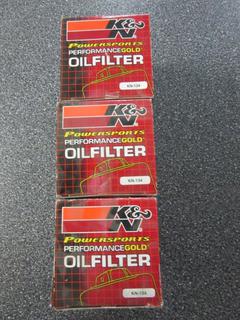 (3) K&N Oil Filters (KN-134).