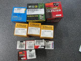 Quantity of Assorted Oil Filters - (HiFlo  KN-125, EMGO KN-153).