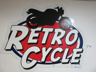 Retro Cycle Picture (Attached to Wall on Location in Red Deer).