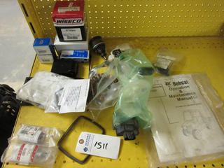 Assorted ATV Parts - Fuel Pump, Starter, Maintenance Manual.