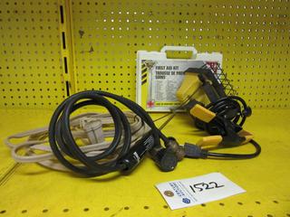 Extension Cord, Bernz Omatic Torch, First Aid Kit, Champion Work Light.