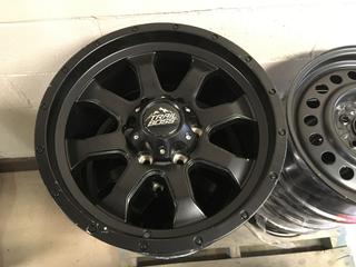 Set of (4) Trail Boss Wheels, 17x8, 6 Bolt.