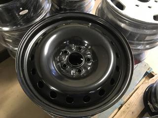 Set of (4) RSSW X43854 Black Steel Wheels, 18x7, 5-120 Bolt Pattern.