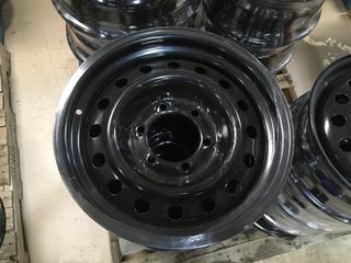 Set of (4) RSSW X42667 Black Steel Wheels, 16x7, 6-139.7 Bolt Pattern.