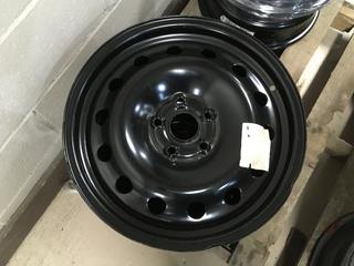 (2) RSSW X44759 Black Steel Wheels, 17x6.5, 5-112 Bolt Pattern.