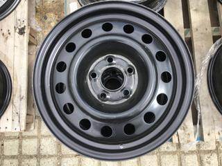 (2) RSSW Black Steel Wheels, 5 Bolt.