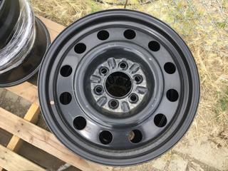 (2) RSSW X41865 Black Steel Wheels, 18x7.5, 6-135 Bolt Pattern.