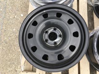 (5) RSSW X43753 Black Steel Wheels, 17x7, 5-110 Bolt Pattern.