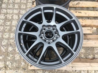 (3) Grey Alloy Wheels, 16x6.5, 5 Bolt.