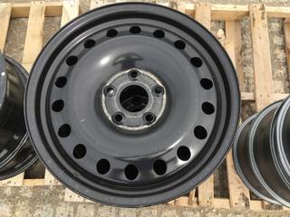 (3) RSSW X41853 Black Steel Wheels, 18x7, 5-127 Bolt Pattern.