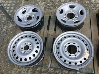 (4) Assorted Grey Steel Wheels.