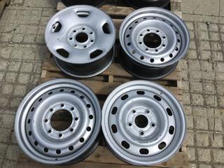 (4) Assorted Grey Steel Wheels.